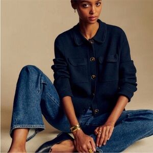 Sezane Navy Women's Blazer